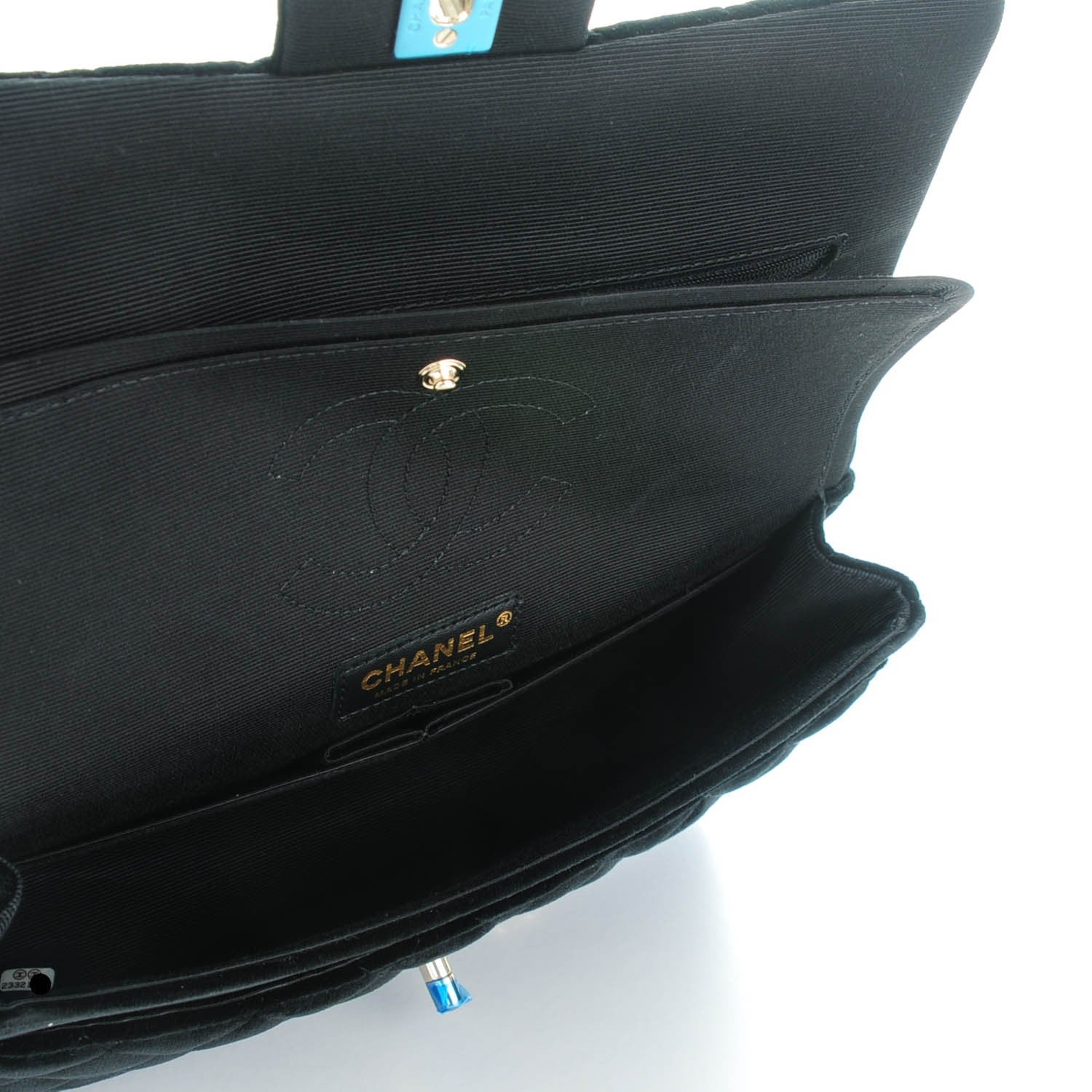 Chanel Velvet Quilted Medium Double Flap Black 5 of 8