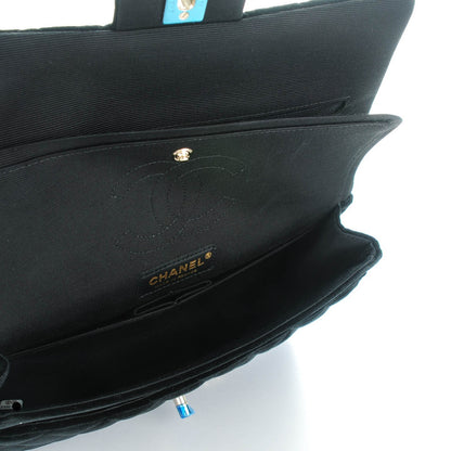 Chanel Velvet Quilted Medium Double Flap Black 5 of 8
