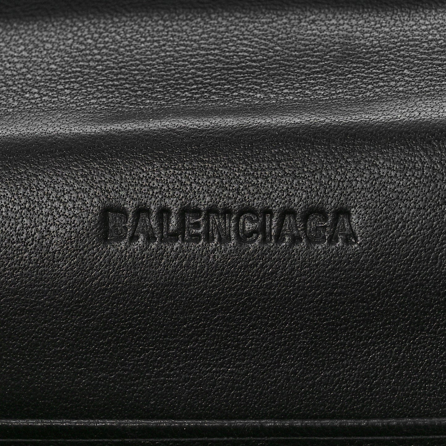 Grained Calfskin Car Flap Bag Black