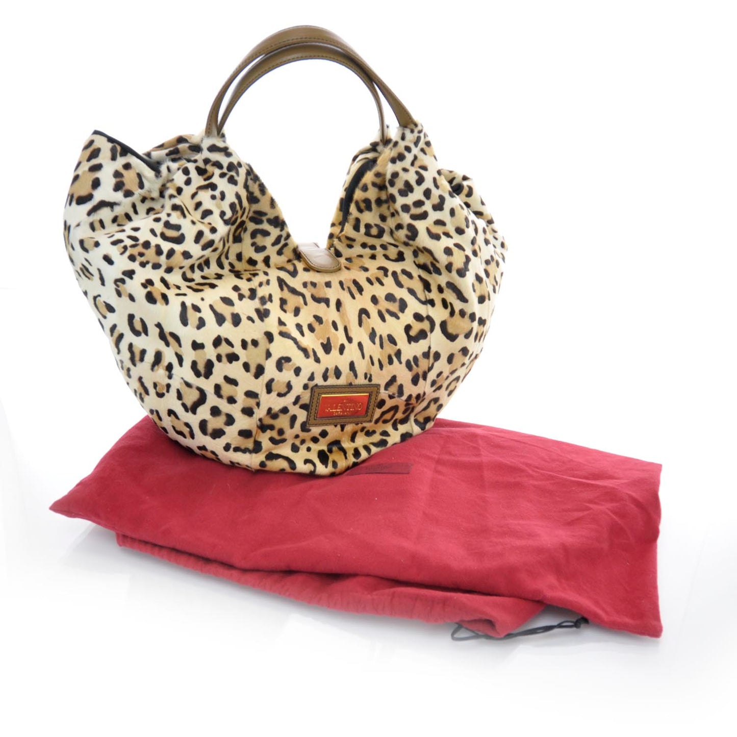 Goat Hair Leopard Print 360 Bow Hobo