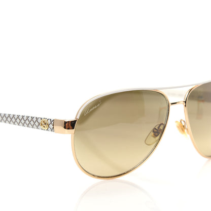 Gucci Aviator Sunglasses GG4239/S White Gold 7 of 8