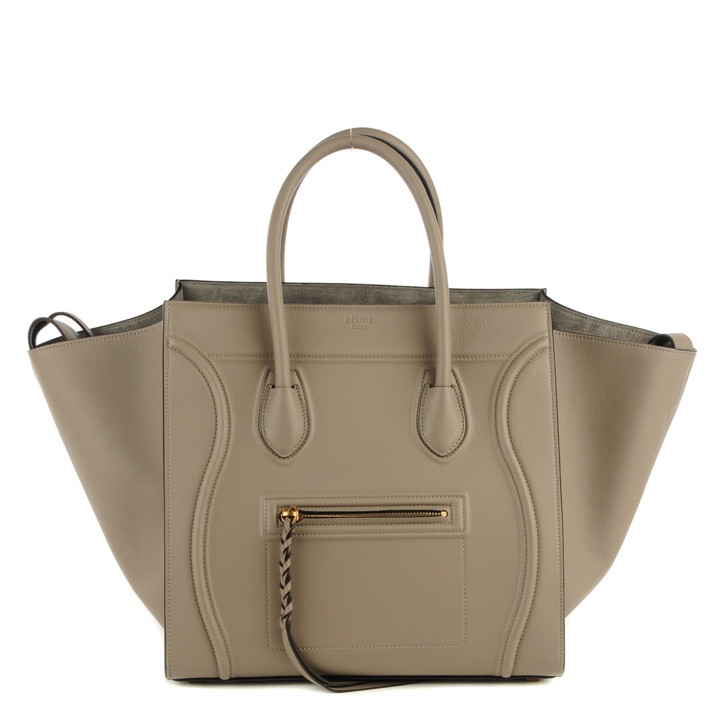 Supple Calfskin Medium Phantom Luggage Medium Grey