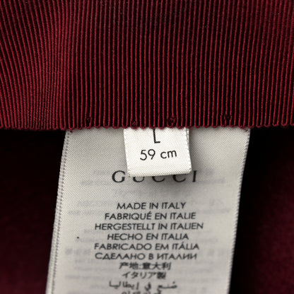 Gucci Felt Bow Hat L Burgundy 7 of 7