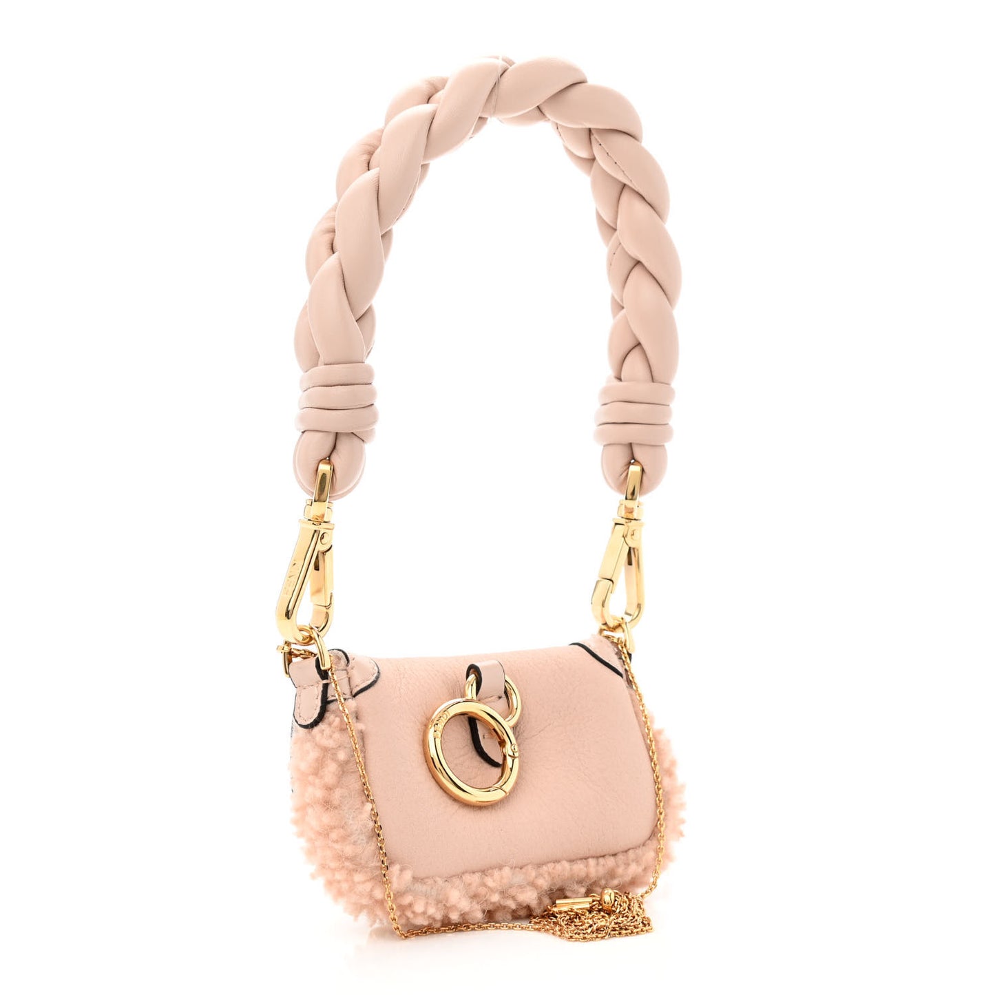 Lambskin Shearling Nano Baguette Maxi Handle Charm Soap