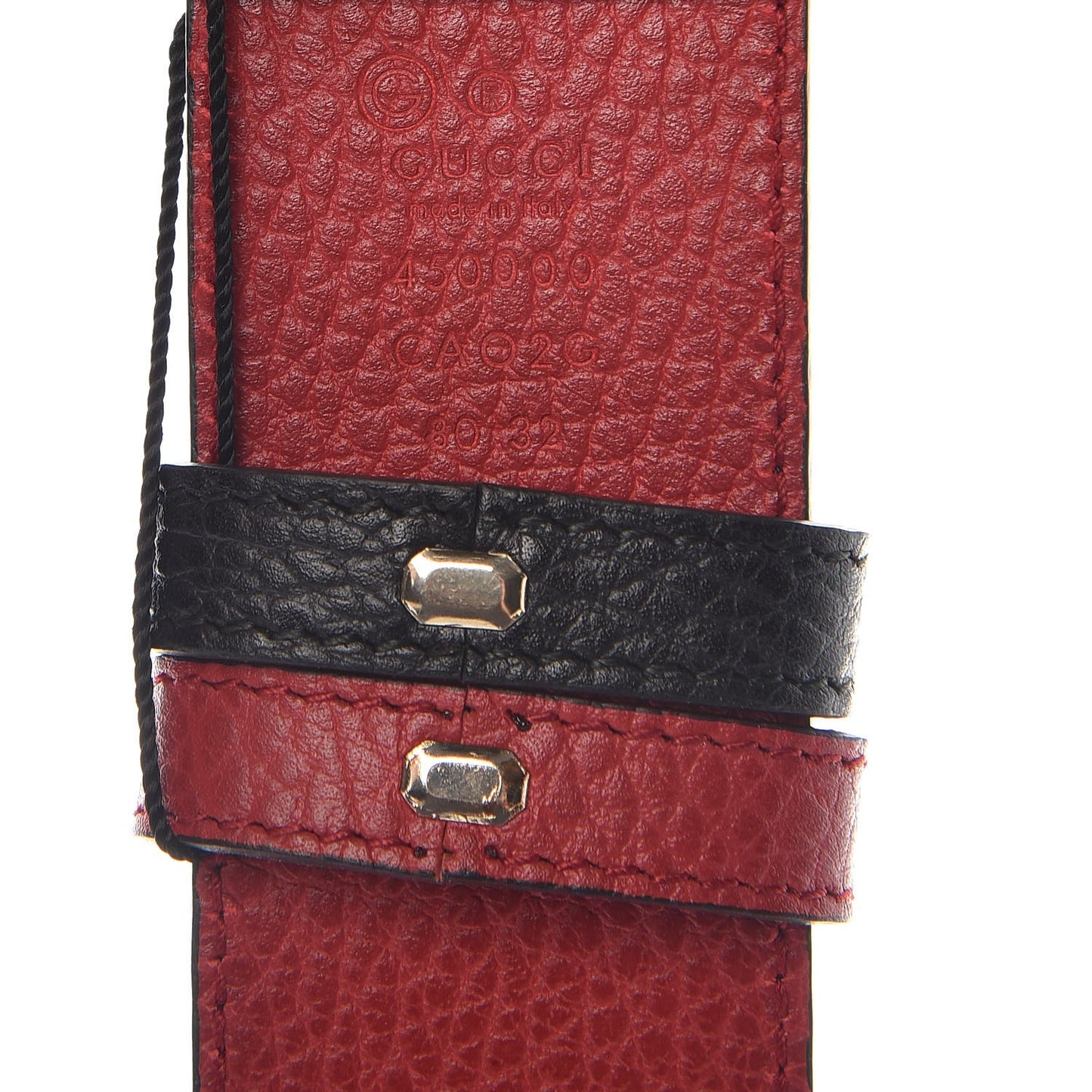 Calfskin 1973 Reversible Belt 80 32 Black Red