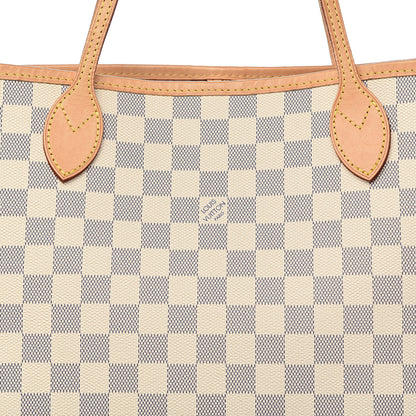 Louis Vuitton Damier Azur Neo Neverfull MM Rose Ballerine 16 of 16