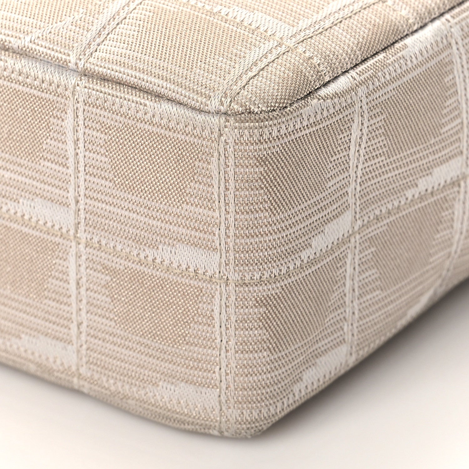 Chanel Nylon Medium Travel Flap Light Beige 9 of 10