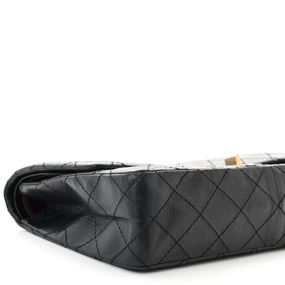 Chanel Aged Calfskin Quilted 50th Anniversary 2.55 Reissue 226 Flap Black 9 of 12