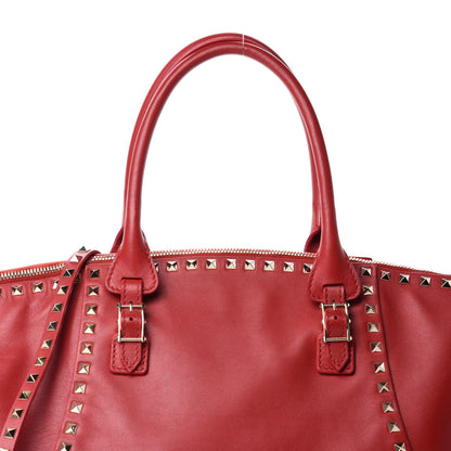 Valentino Garavani Vitello Rockstud Shoulder Bag Rosso Valentino 13 of 13