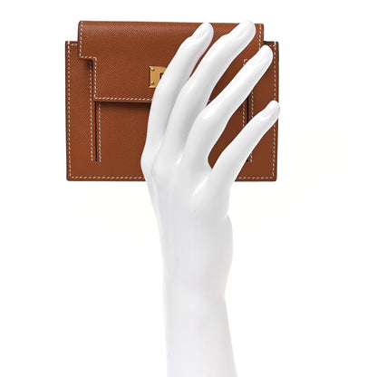Hermes Epsom Kelly Pocket Compact Wallet Gold 2 of 10
