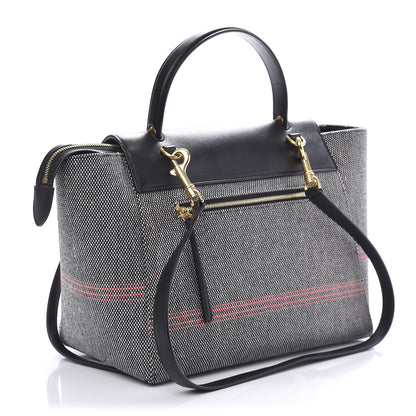 Celine Cotton Canvas Calfskin Mini Belt Bag Black 3 of 9