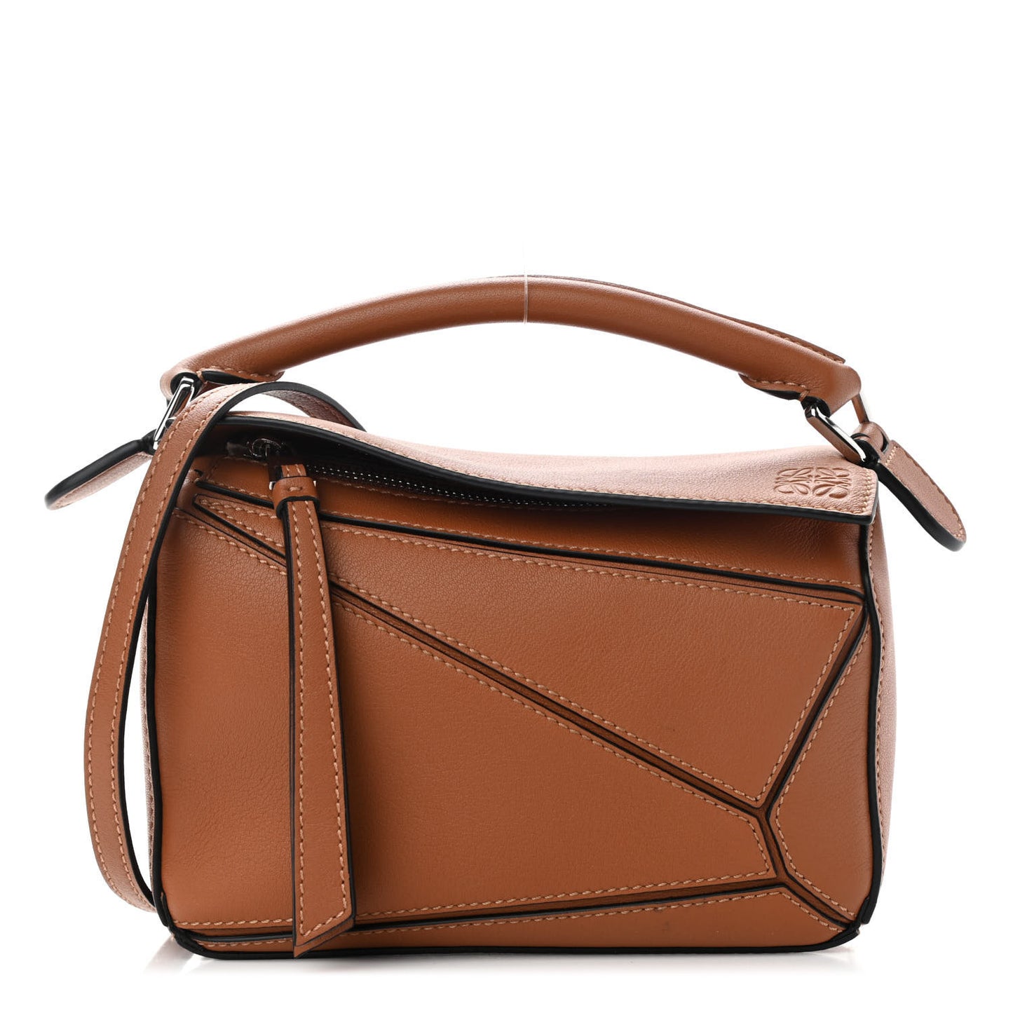 Calfskin Mini Puzzle Bag Tan
