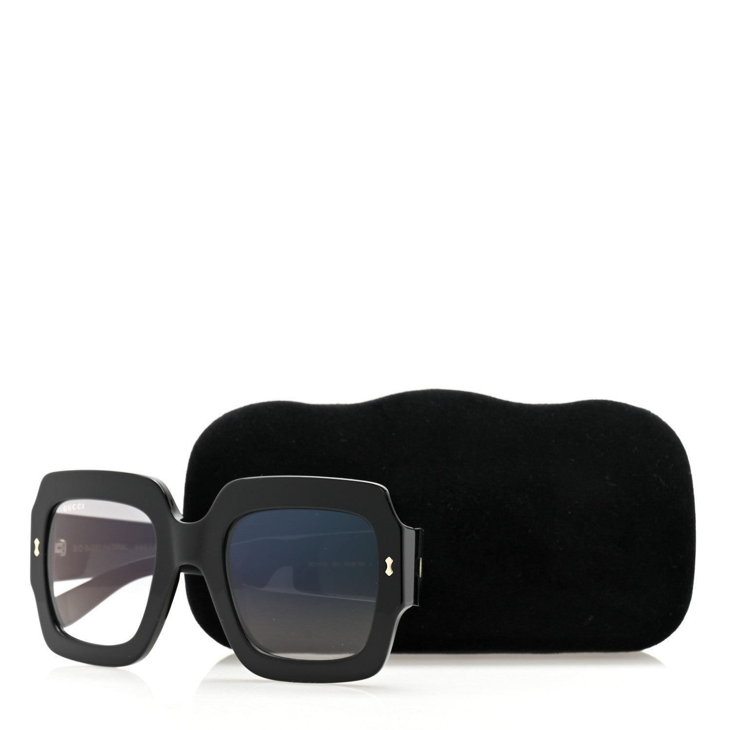 Gucci Acetate Square Sunglasses GG1111S Black 8 of 8