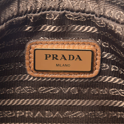 Prada Vitello Daino Medium Double Zip Shoulder Bag Cannella 7 of 8