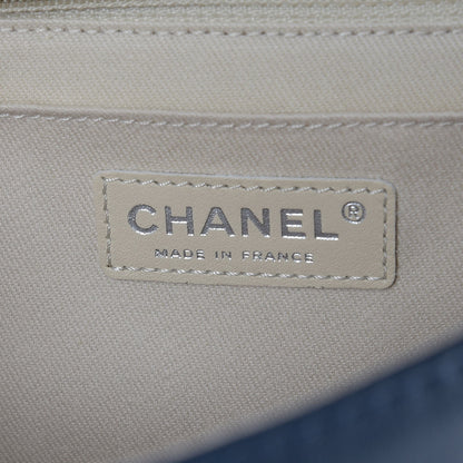 Chanel Calfskin Quilted In The Business Flap Dark Blue 7 of 10