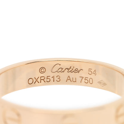 Cartier 18K Yellow Gold 3.5mm LOVE Wedding Band Ring 54 6.75 4 of 5