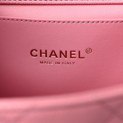 Chanel Caviar Quilted Mini Coco First Flap Pink 5 of 9