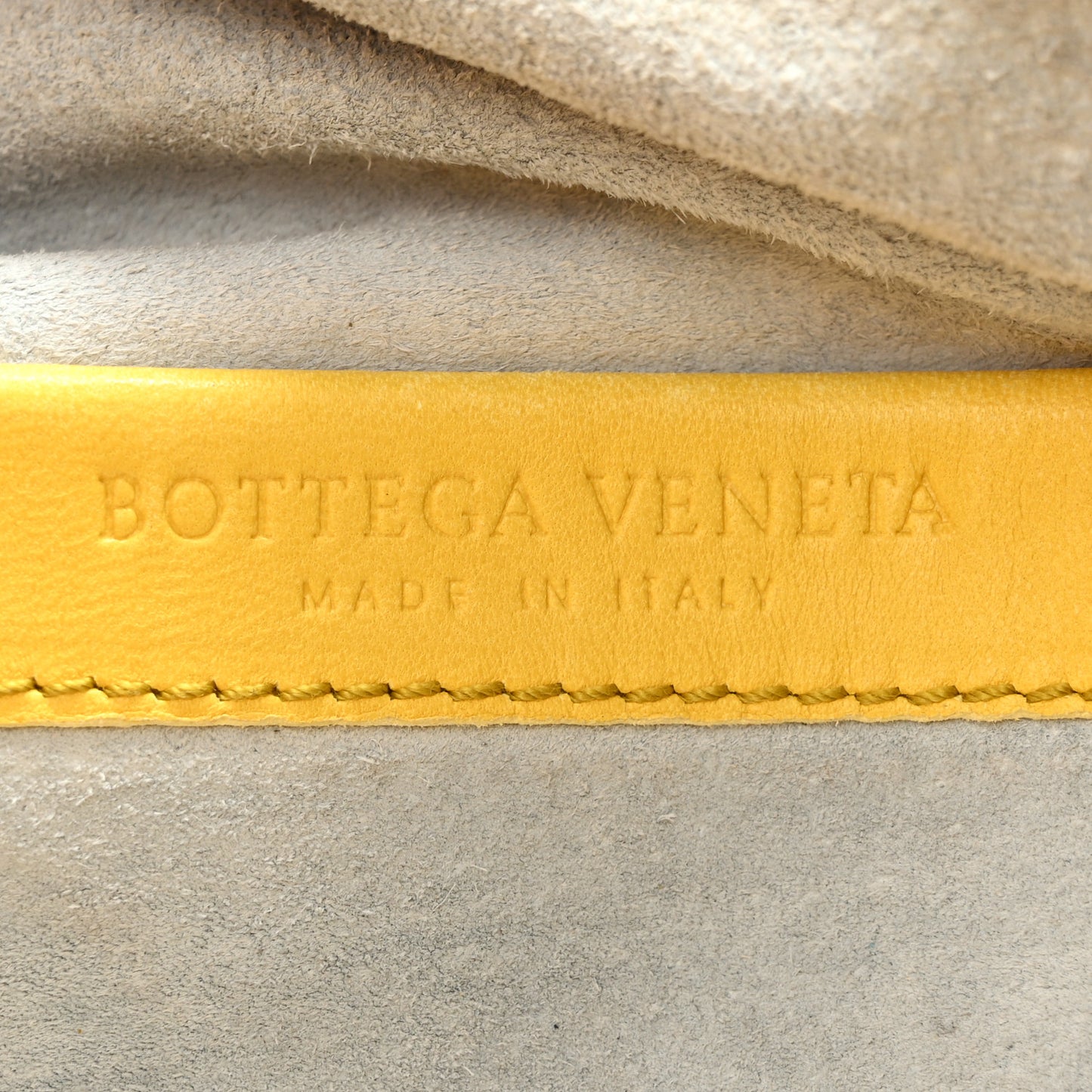 Nappa Intrecciato Woven Top Handle Bag Buttercup
