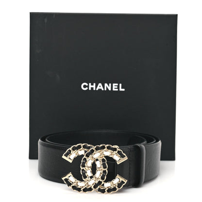 Chanel Calfskin CC Chain Belt 85 34 Black 7 of 7