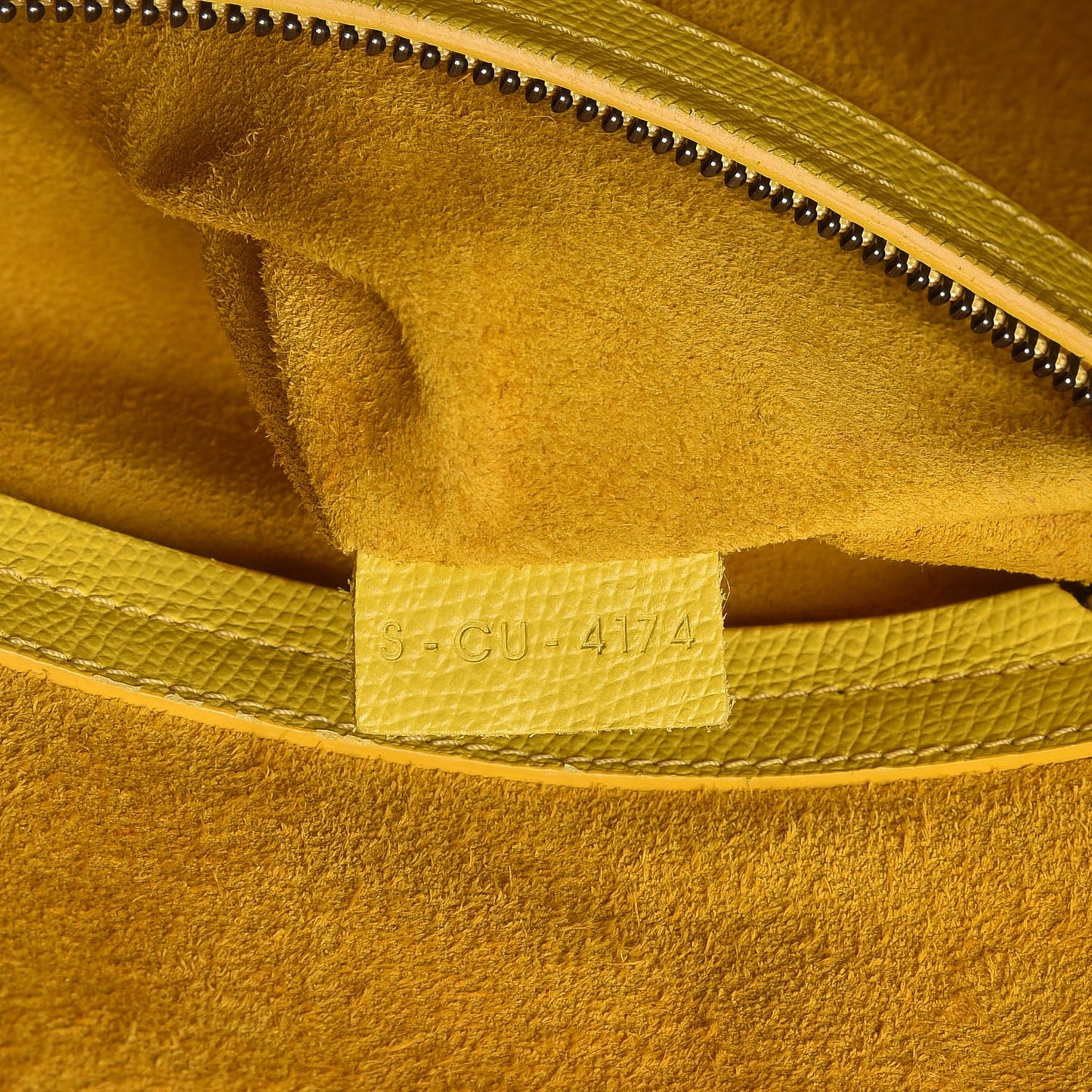 Baby Grained Calfskin Medium Phantom Luggage Sun Yellow