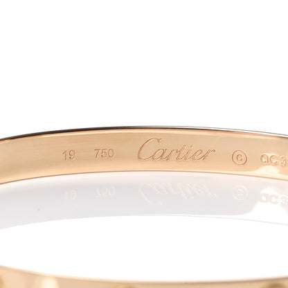 Cartier 18K Yellow Gold LOVE Bracelet 19 4 of 8