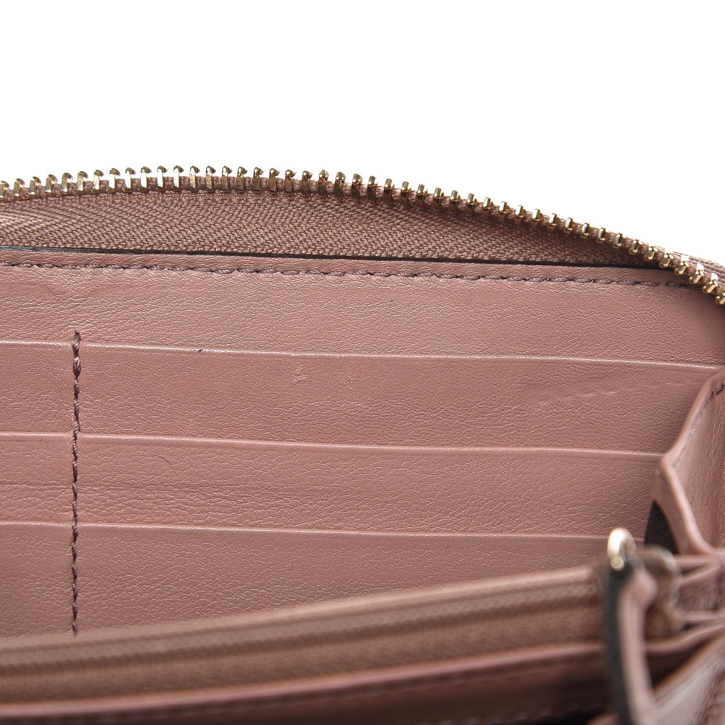 Patent Microguccissima Nice Zip Around Wallet Dark Cipria