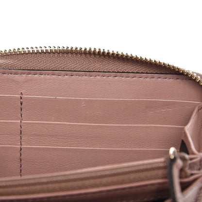 Gucci Patent Microguccissima Nice Zip Around Wallet Dark Cipria 9 of 10