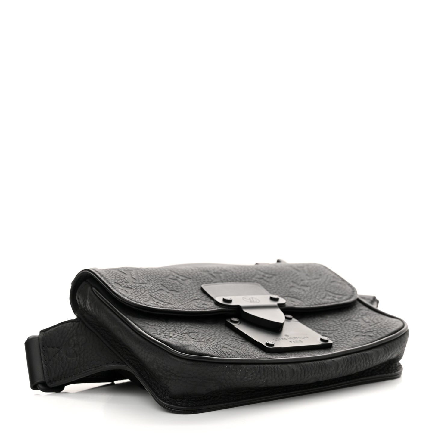 Taurillon Monogram S Lock Sling Bag Black