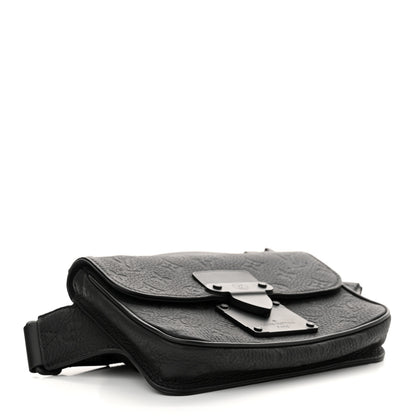 Louis Vuitton Taurillon Monogram S Lock Sling Bag Black 4 of 10