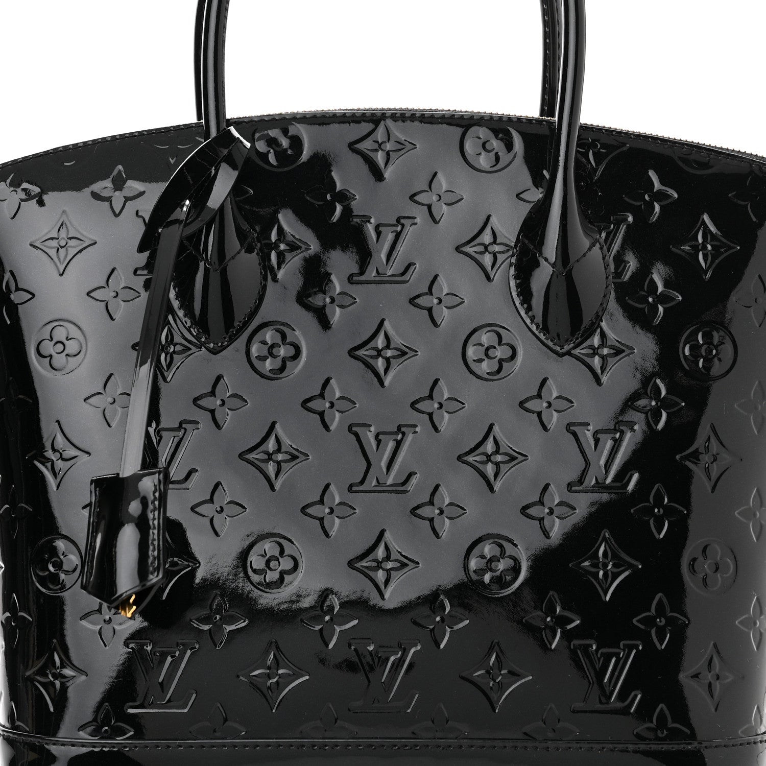 Louis Vuitton Vernis Lockit PM Black 7 of 9