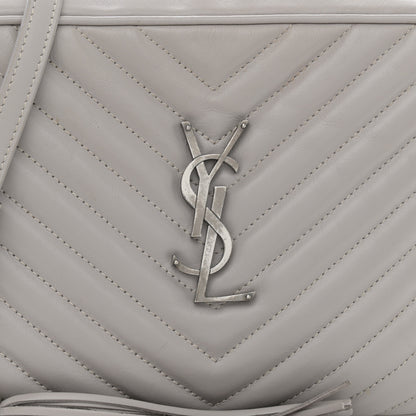 Saint Laurent Calfskin Matelasse Monogram Lou Camera Bag Granite 9 of 14