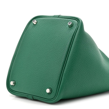 Hermes Taurillon Clemence Picotin Lock 18 Vert Vertigo 9 of 11