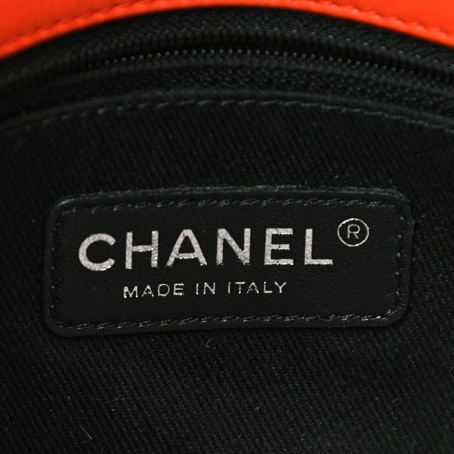 Patent Quilted Small Coco Shine Flap Orange