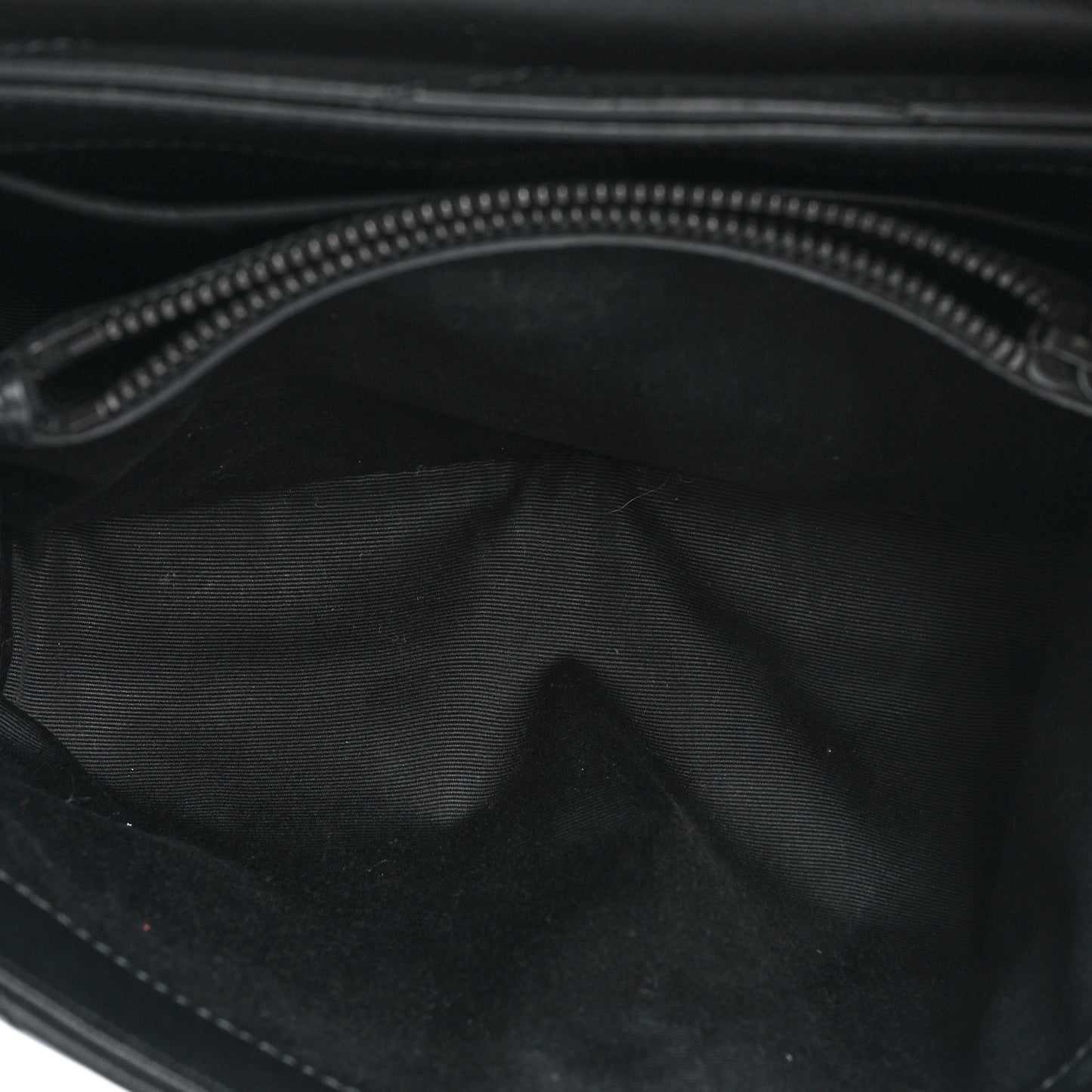 Calfskin Y Quilted Monogram Monochrome Small Loulou Chain Satchel Black