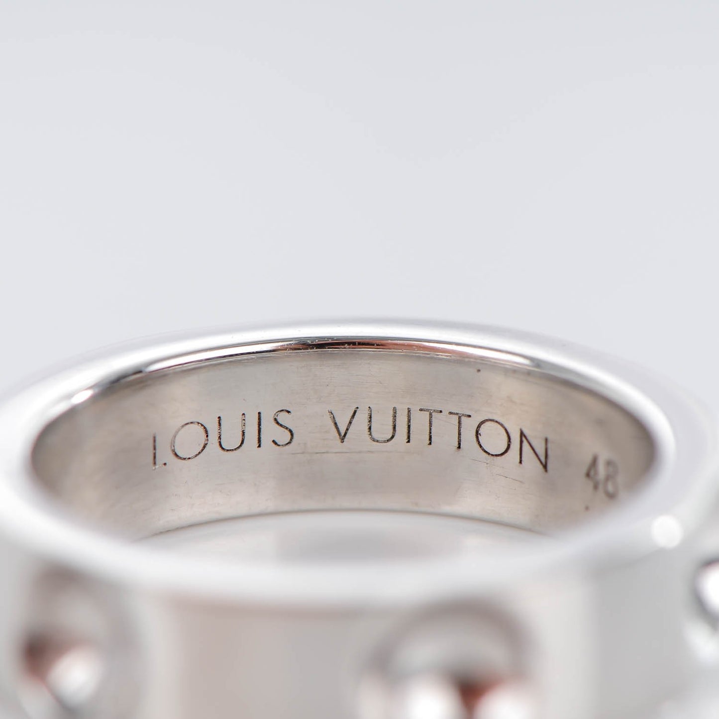 18K White Gold Empreinte Ring 48 4.5