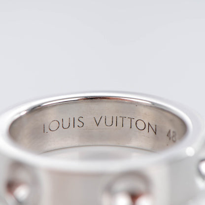 Louis Vuitton 18K White Gold Empreinte Ring 48 4.5 4 of 5