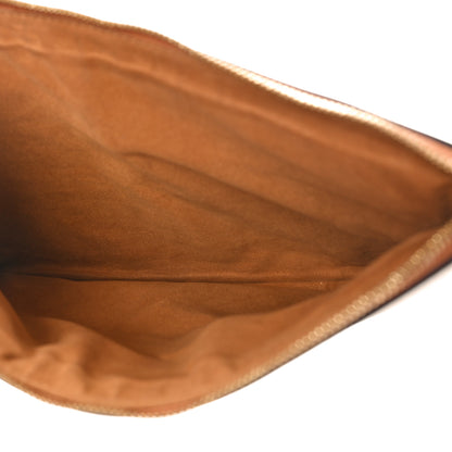 MCM Visetos Liz Shopper Tote Pouch Cognac 5 of 13