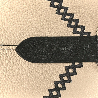 Louis Vuitton Empreinte Monogram Giant Broderies Neonoe MM Cream Black 8 of 12
