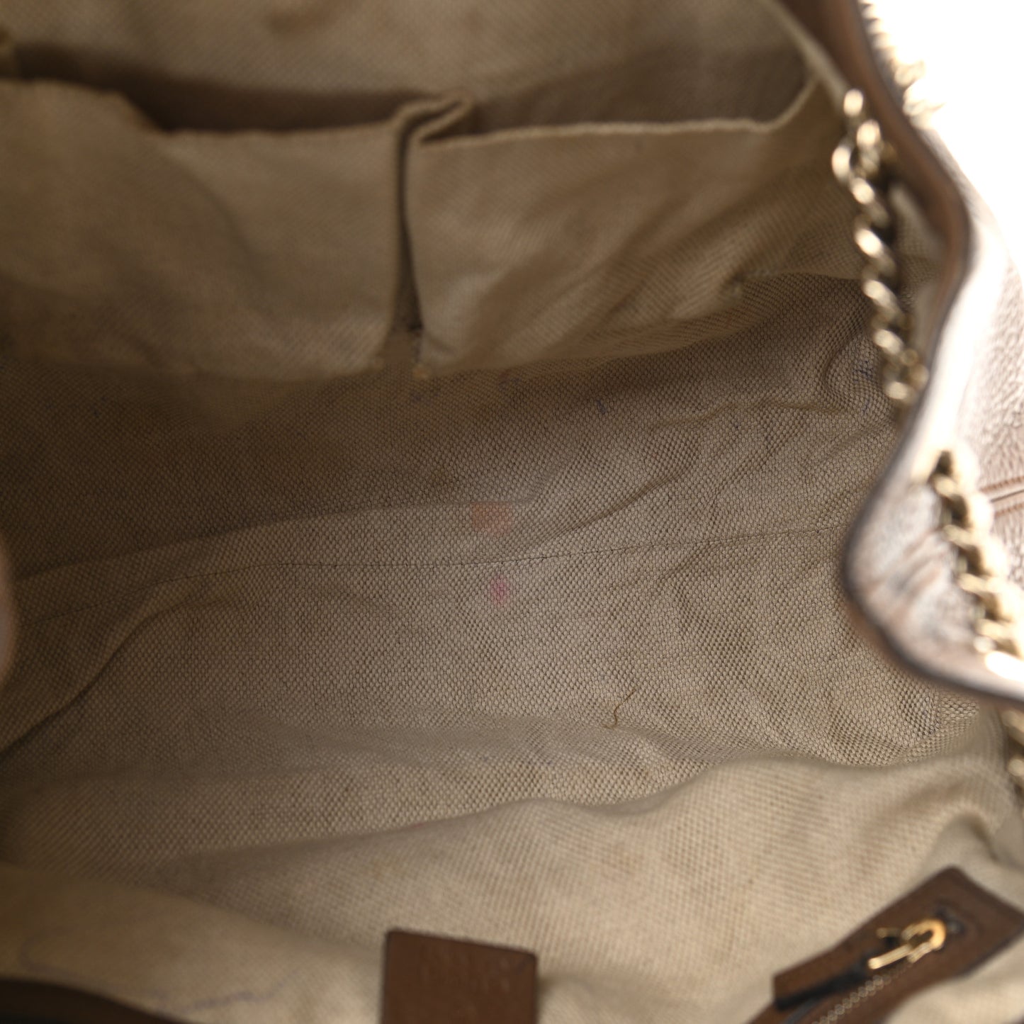 Pebbled Calfskin Medium Soho Chain Shoulder Bag Maple Brown