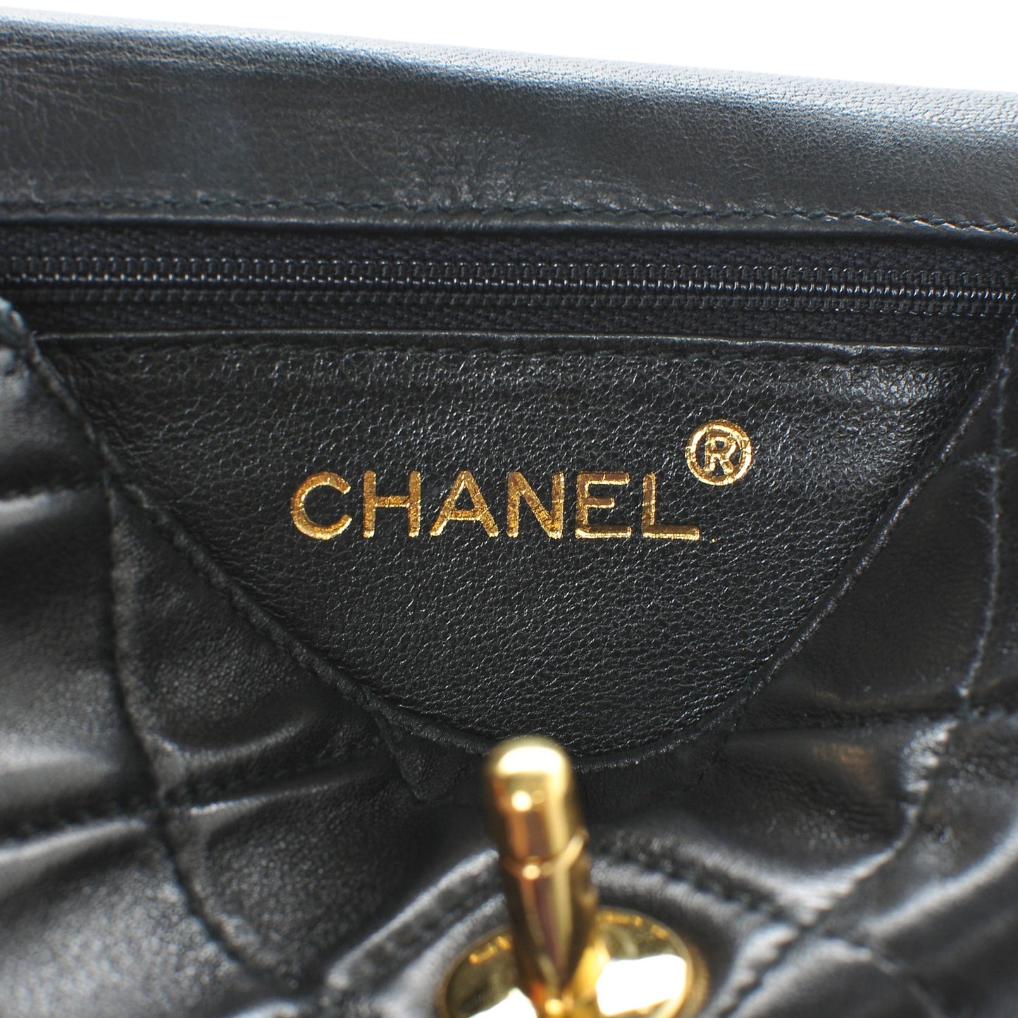 Lambskin Quilted Flap Waist Belt Bag 70 28 Black