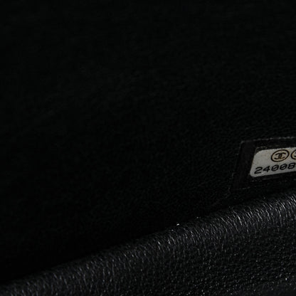 Chanel Crumpled Calfskin Quilted Jumbo Double Flap So Black 8 of 8