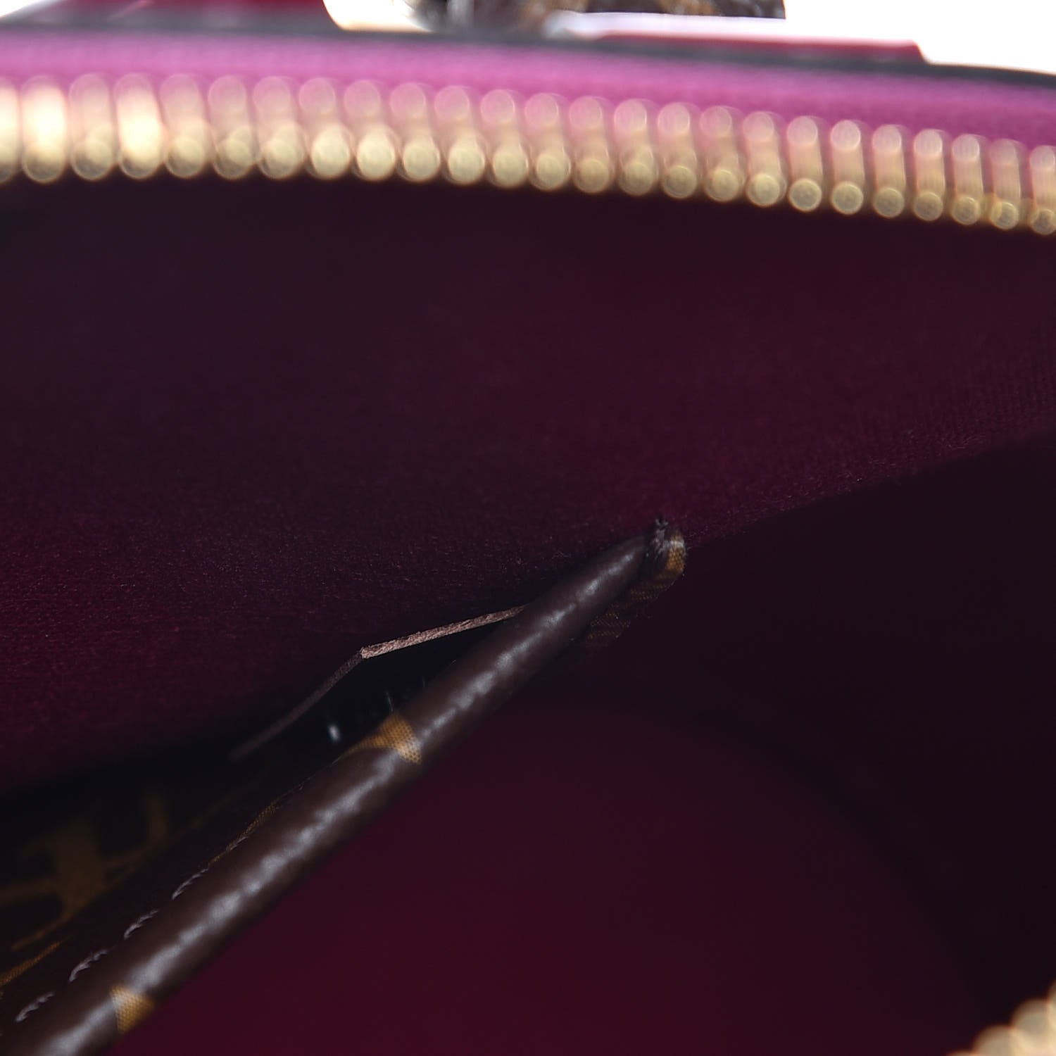 Louis Vuitton Patent Monogram Alma BB Magenta 7 of 7