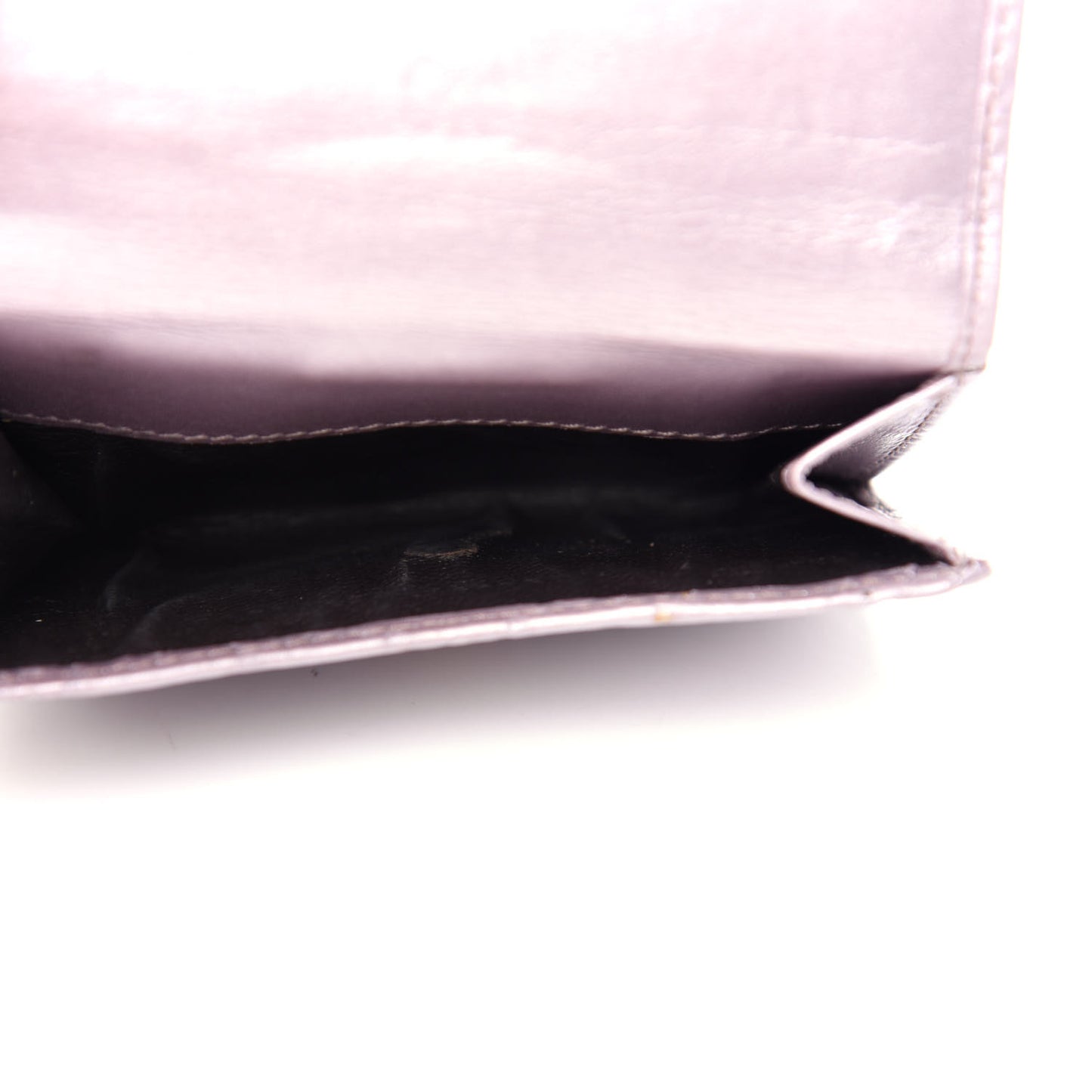 Metallic Soft Guccissima Lovely Heart French Flap Wallet Senanque