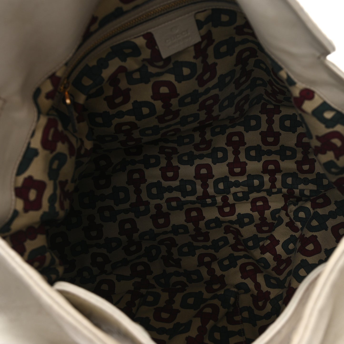 Guccissima Medium Hysteria Tote Ivory