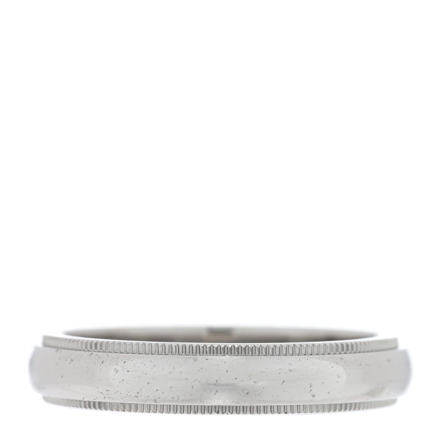 Tiffany Platinum 4mm Together Milgrain Wedding Band Ring 58 8.25 3 of 4