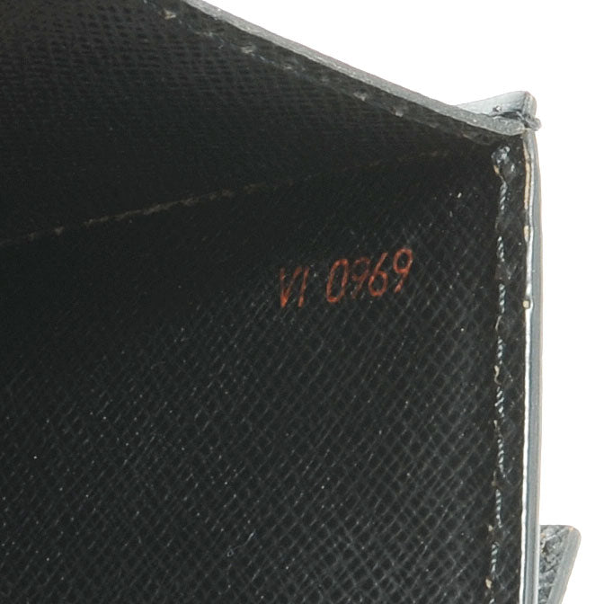 Epi Pochette Sellier Dragonne Clutch Black