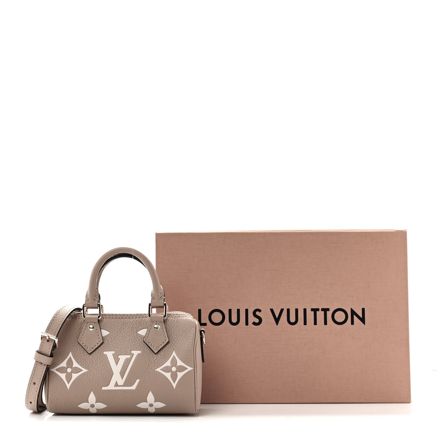 Louis Vuitton Empreinte Monogram Giant Nano Speedy Arizona Creme
