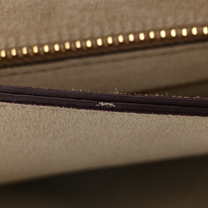 Chloe Calfskin Suede Medium Faye Shoulder Bag Plum Purple 12 of 12