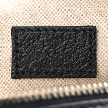 Gucci GG Supreme Monogram Textured Calfskin Web Mini Ophidia Messenger Beige Blue 6 of 10