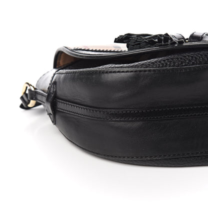 Burberry Haymarket Check Maydown Crossbody Bag Black 9 of 12